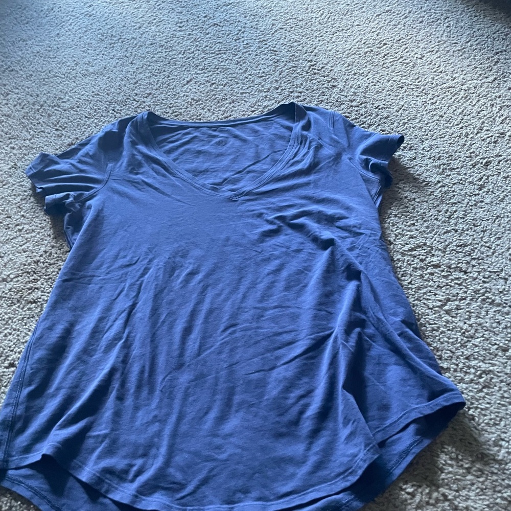 Lululemon Athletica Blue Relaxed Short Sleeve Tee